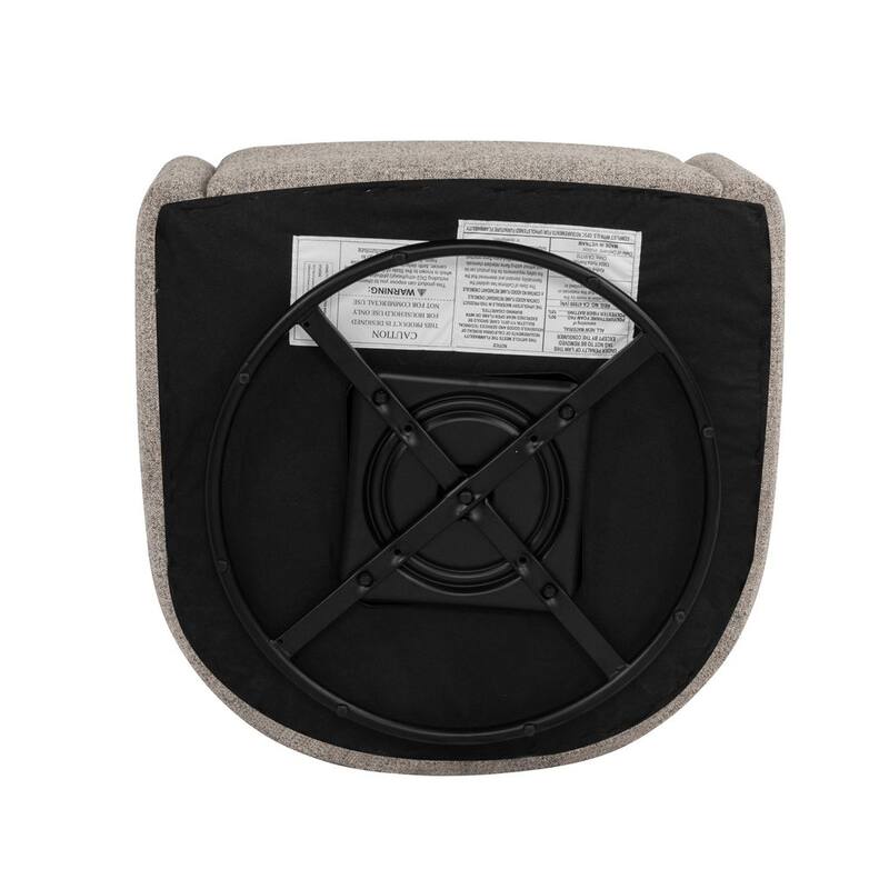 HomePop Nora Upholstered Swivel Accent Chair