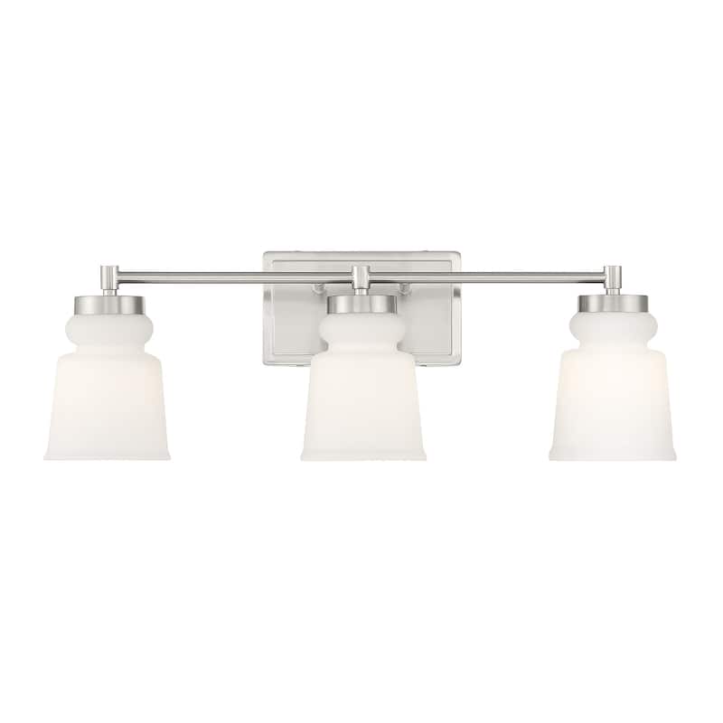 Meridian M80058 3 Light 24" Wide Bathroom Vanity Light - Brushed Nickel