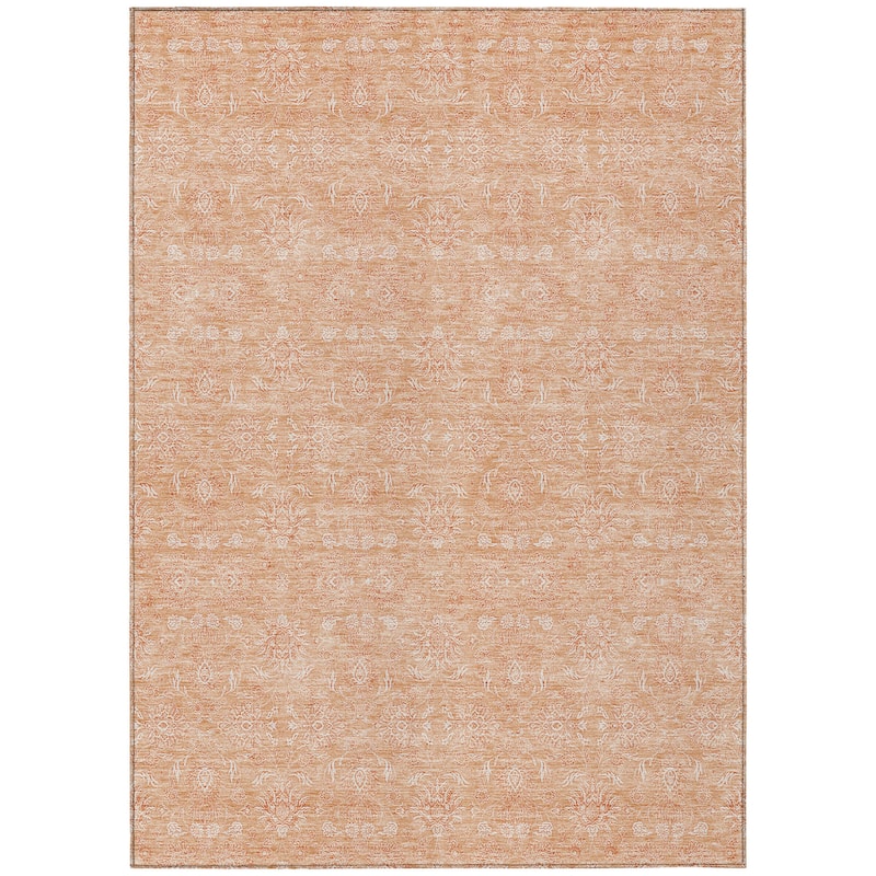 HomeRoots Floral Transitional Rectangle Outdoor Rug