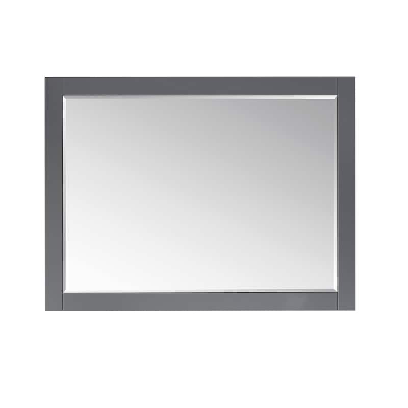Altair Ivy Rectangular Bathroom Wood Framed Wall Mirror