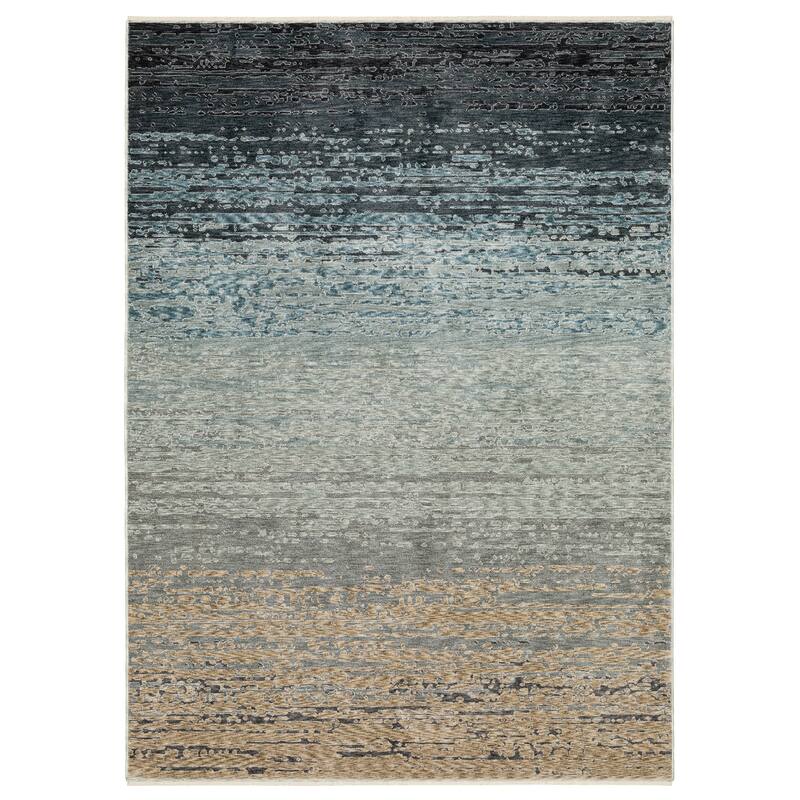 Style Haven Estella Distressed Ombre Blue/ Beige Area Rug