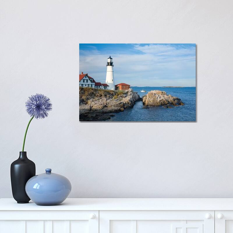 iCanvas "Portland Head Lighthouse, Maine, New England, USA" by Gareth McCormack Canvas Print - 12x18x1.5