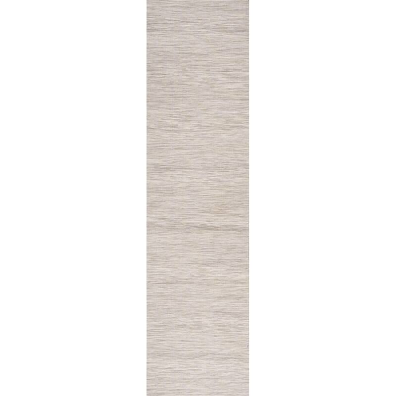 JONATHAN Y Bo Modern Flatweave Solid Area Rug - 2 X 8 - Light Gray