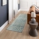 preview thumbnail 3 of 9, Mohawk Home Sansay Tribal Stripe Area Rug 2' 6" x 10' - Blue - Runner