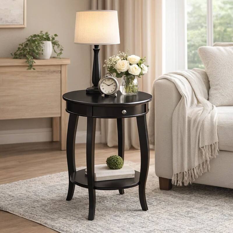 Alysa End Table, Black