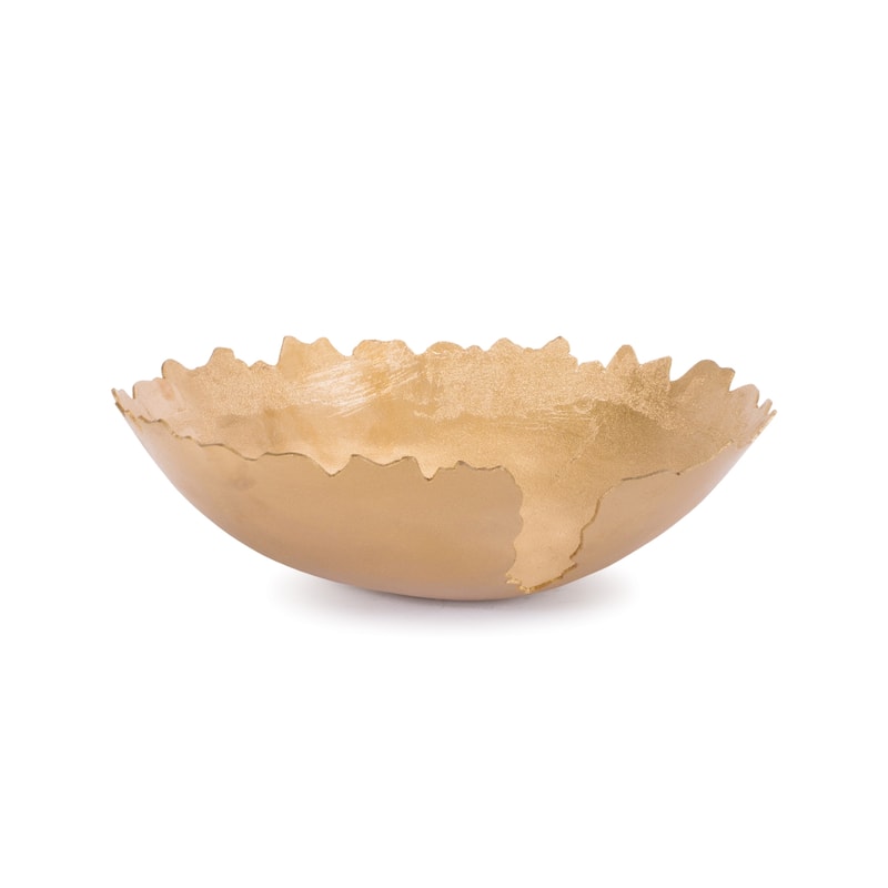 Metallic Abstract Aluminum Bowl (Set of 2)