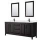 Option Dark Espresso / White Quartz Top / Matte Black