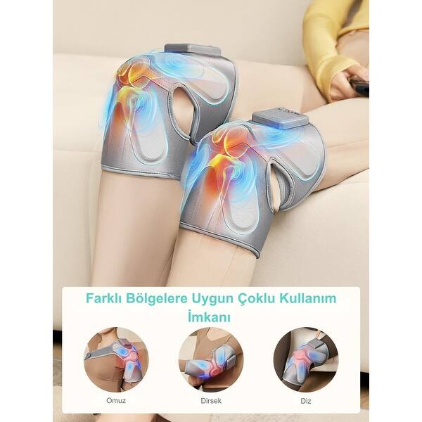 Electric Knee Massager Cordless Heated with Heat & Vibration for Knee Pain  Relief - 12.32 x 6.81 x 3.36 inches - Bed Bath & Beyond - 42611200