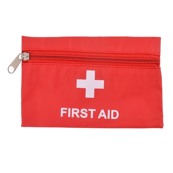 Travel Camping PVC Rectangle Emergency First Aid Rescue Safety Storage Bag Red