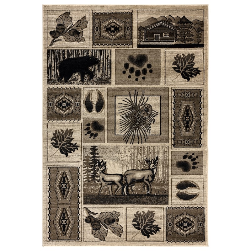 Wildlife Collection Area Rug - 8'1'' X 10'5'' - Cream