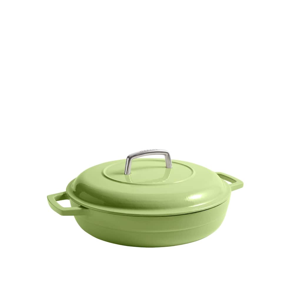 Martha by Martha Stewart 3.5 QT Enameled Cast Iron Braiser w/ Lid