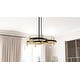 preview thumbnail 8 of 7, Winsland 6-Light Matte Black Chandelier
