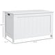 preview thumbnail 5 of 16, HOMCOM Storage Chest, Wooden Box with 2 Safety Hinges and Cut-out Handles, Modern Storage Trunk for Living Room, Entryway