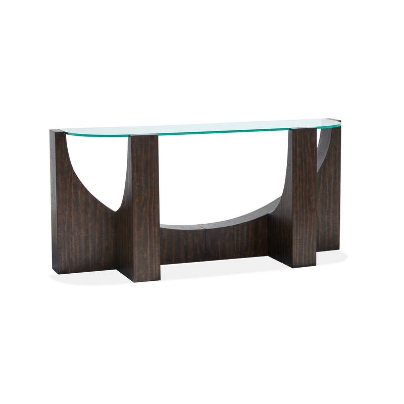 Magnussen Home Beckham Rustic Tavern Console Sofa Table - 64''W x 18''D x 29''H - 64''W x 18''D x 29''H