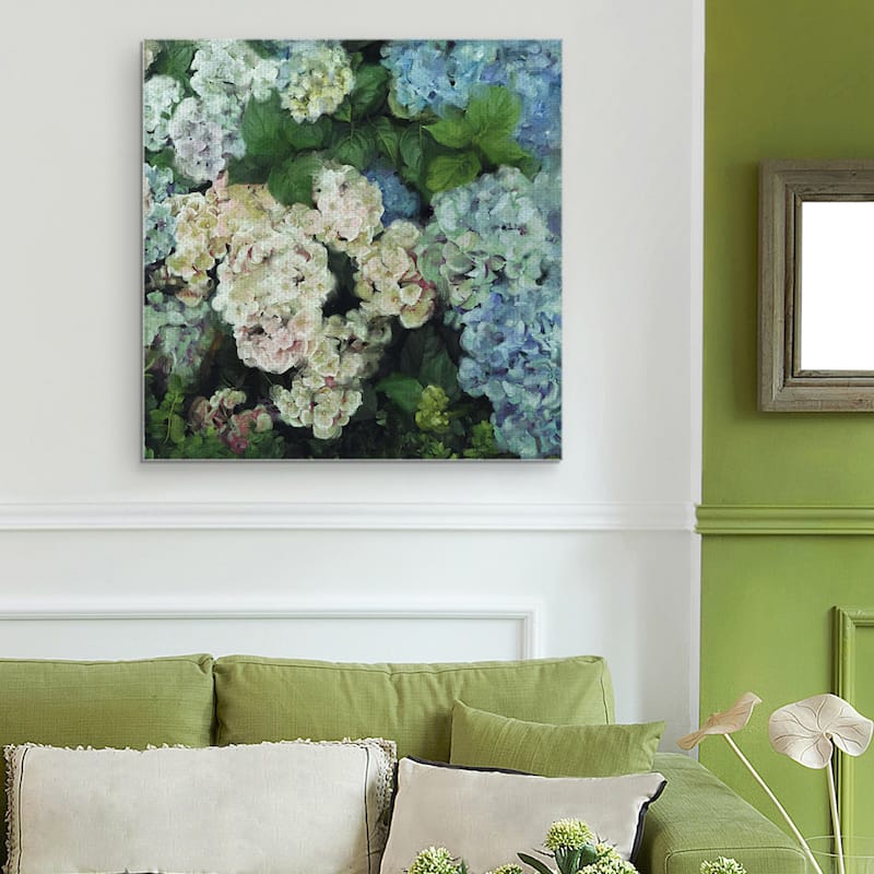 Hydrangea Garden by Studio Arts Canvas Art Print
