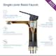 Solid Brass Lead-free Single-handle High Arc Bathroom Faucet