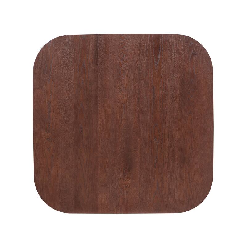 Roomfitters Square Dining Table with Solid Wood Top and Tapered Legs, Modern Small Kitchen and Breakfast Table