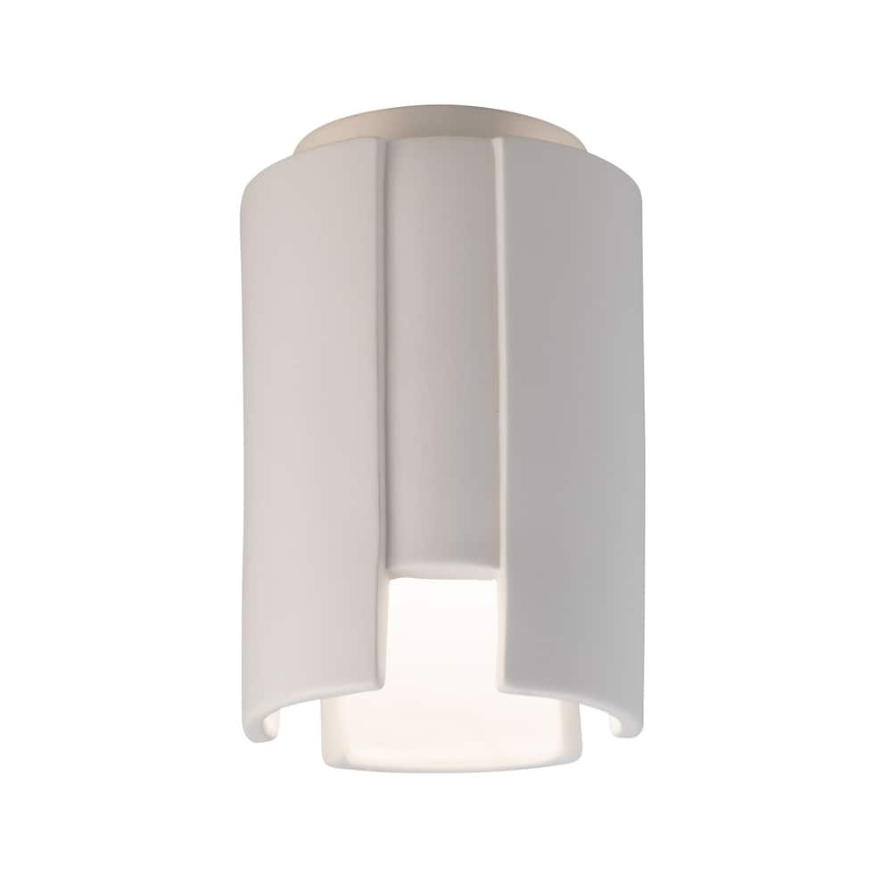 Justice Design Group Radiance Outdoor Stagger Ceramic Flush-Mount Light