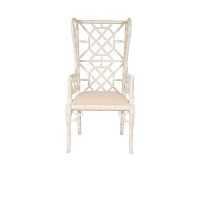Regency Mahogany Wingback Chair, Neutral