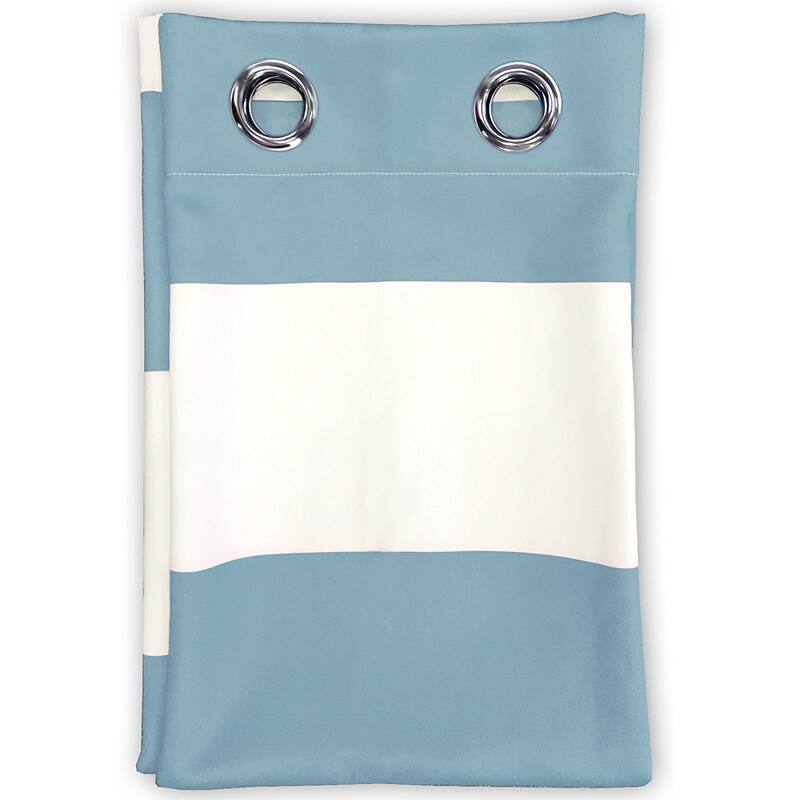 DriftAway Mia Stripe Room Darkening Curtain Panel Pair