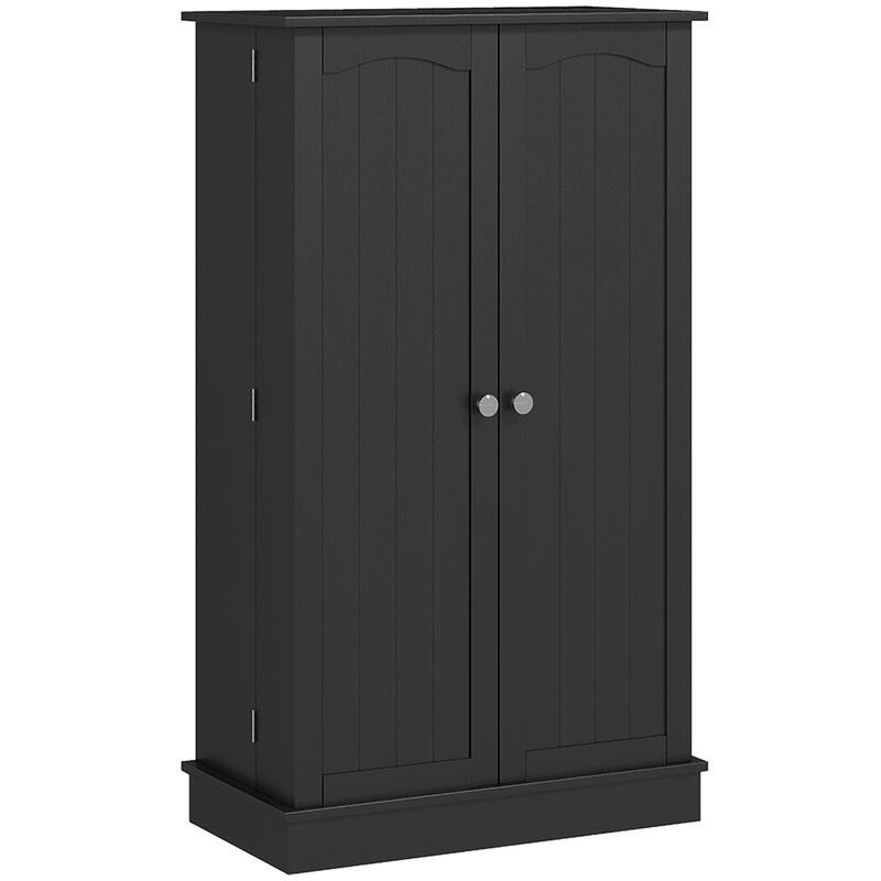 Modern Storage Cabinet with Double Doors and Adjustable Shelves for Living Room
