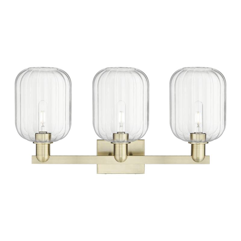 Innovations Lighting Downtown Urban - Preston - 3 Light 26" Jar Shade Bath Vanity Light