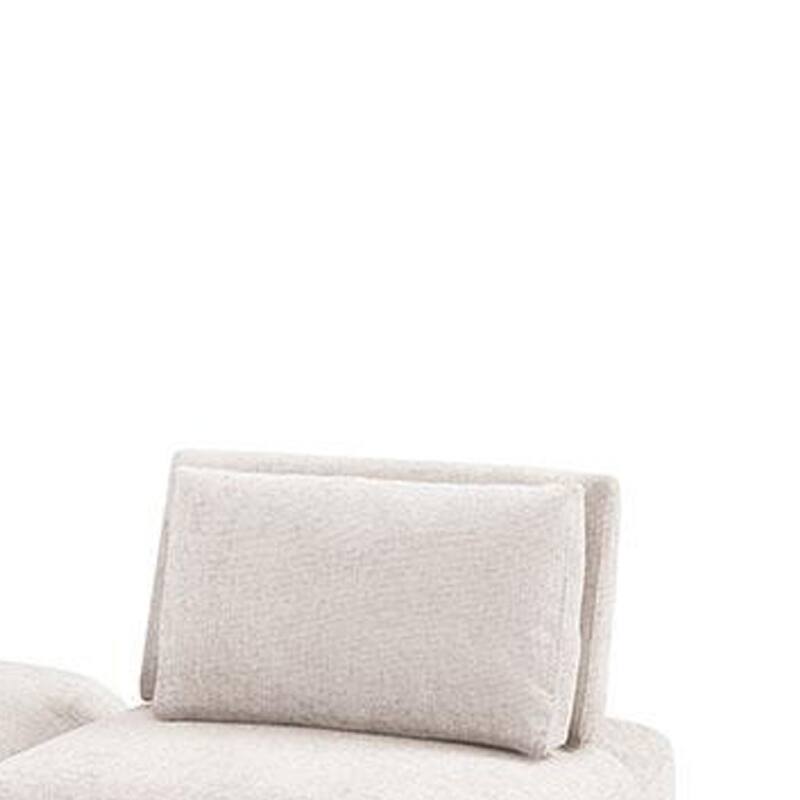 Stavan Modular Curved 2 Seater Sofa, Light Brown Adjustable Seat Depth