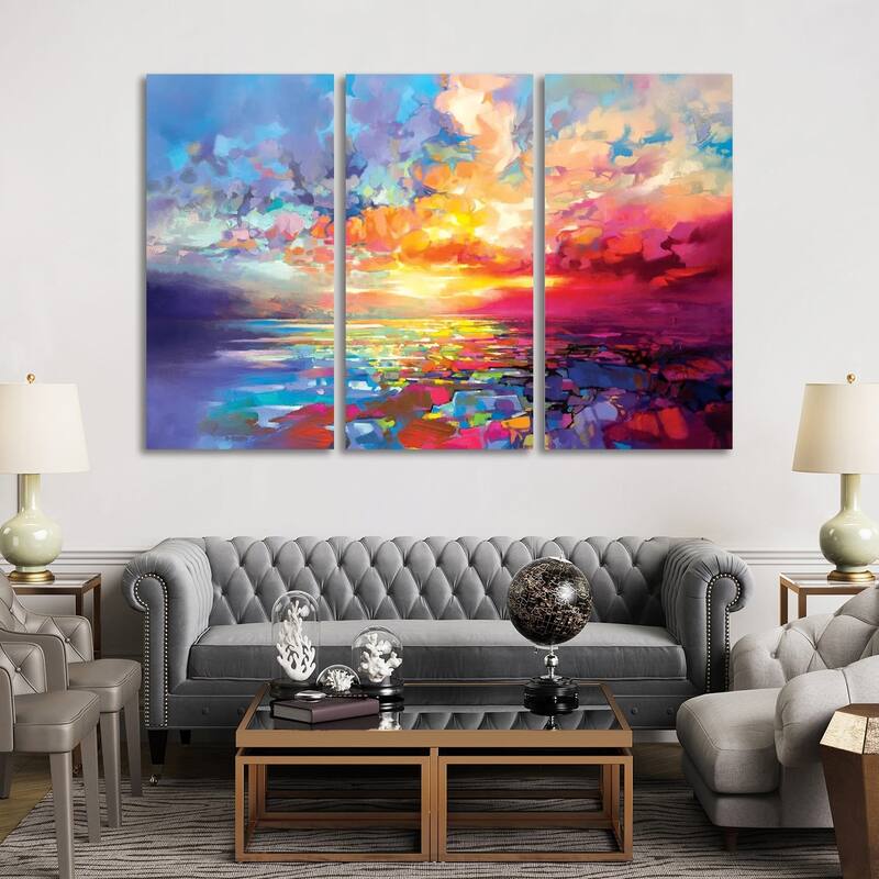 iCanvas "Loch Ness Euphoria" by Scott Naismith 3-Piece Canvas Wall Art Set