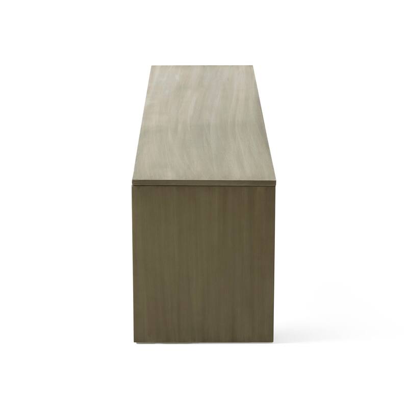 Roomfitters 63 Inch Farmhouse Acacia Wood Dining Bench with Slat Top, Long Entryway Bench