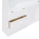 preview thumbnail 11 of 10, Twin Kids House Bed with Shelves & a Set of Sockets and USB Port, Wood Montessori Floor Bed with Rails, Window & Bedside Drawers