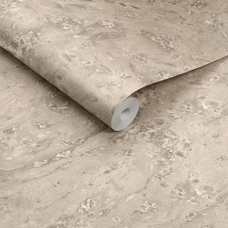 Boheme Marble Almond Wallpaper