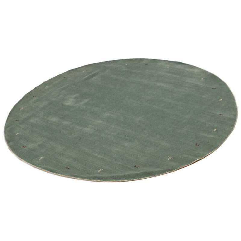 Kashkuli Gabbeh Turquoise Rug 9'9" x 9'9" - 9'9 x 9'9