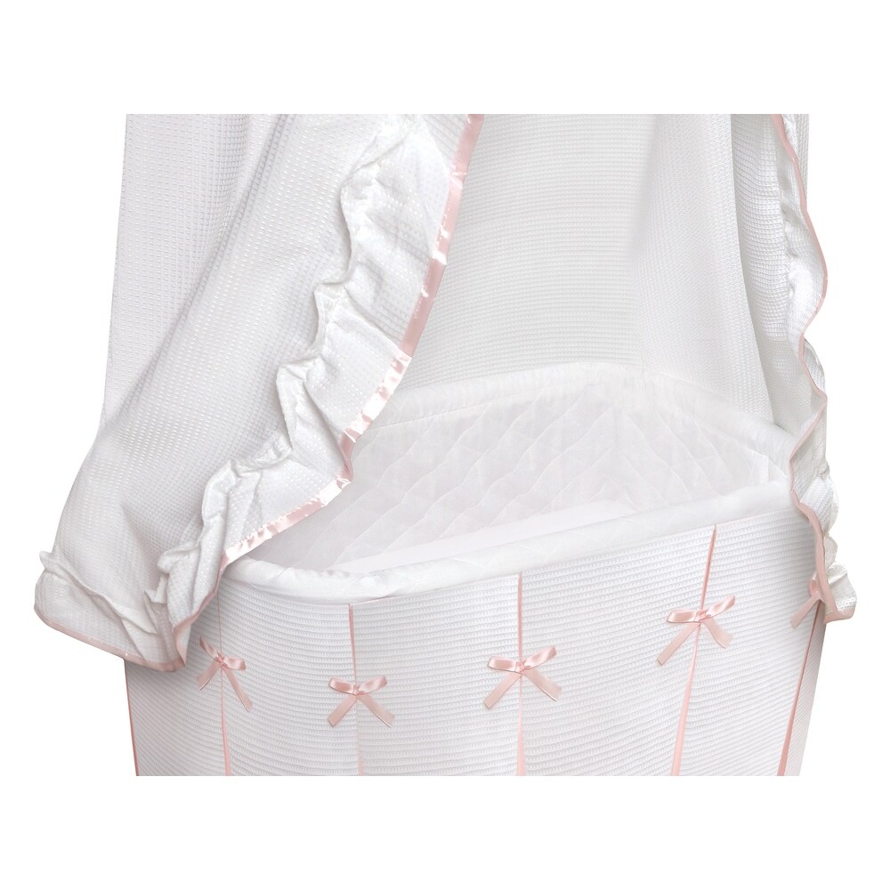 Baby girl deals bassinet with canopy