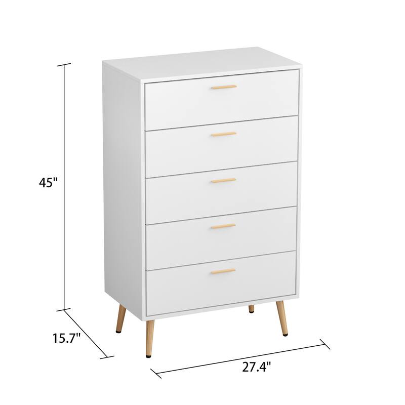 FUFU&GAGA 5 Drawers Dresser Chest