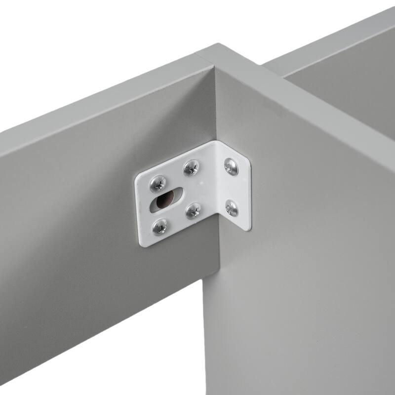 Roomfitters 84" Double-Sink Vanity, Aesthetic Modern Design with Quartz Top, Adjustable Shelves