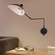 preview thumbnail 15 of 13, 1-Light Black Light Fixture Black Wall Sconce