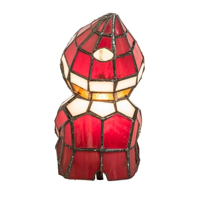 Meyda Tiffany 240398 Elf 7" Tall Red Novelty Specialty Lamp