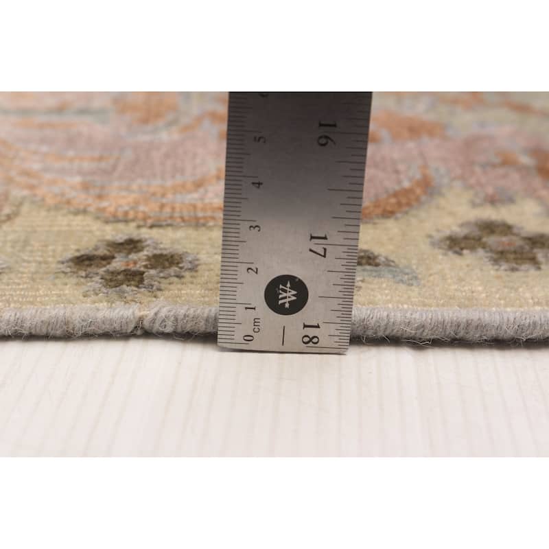 ECARPETGALLERY Hand-knotted Heritage Grey Silk, Wool Rug - 8'0 x 9'9
