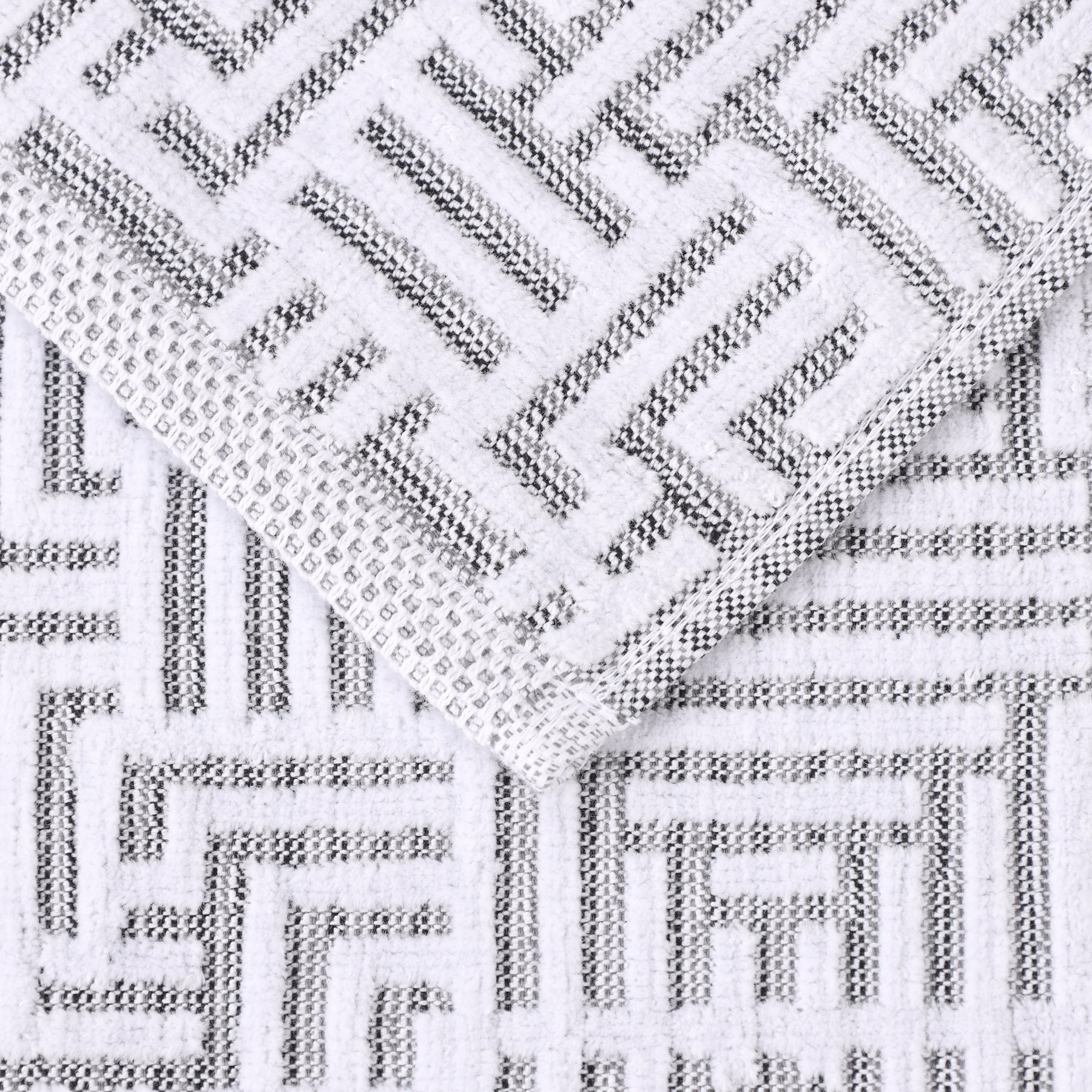 Premium Jasper Cotton Modern Jacquard 9-Piece Bath Set  -image