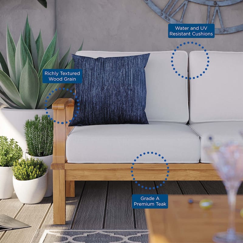 Marina Outdoor Patio Teak Sofa
