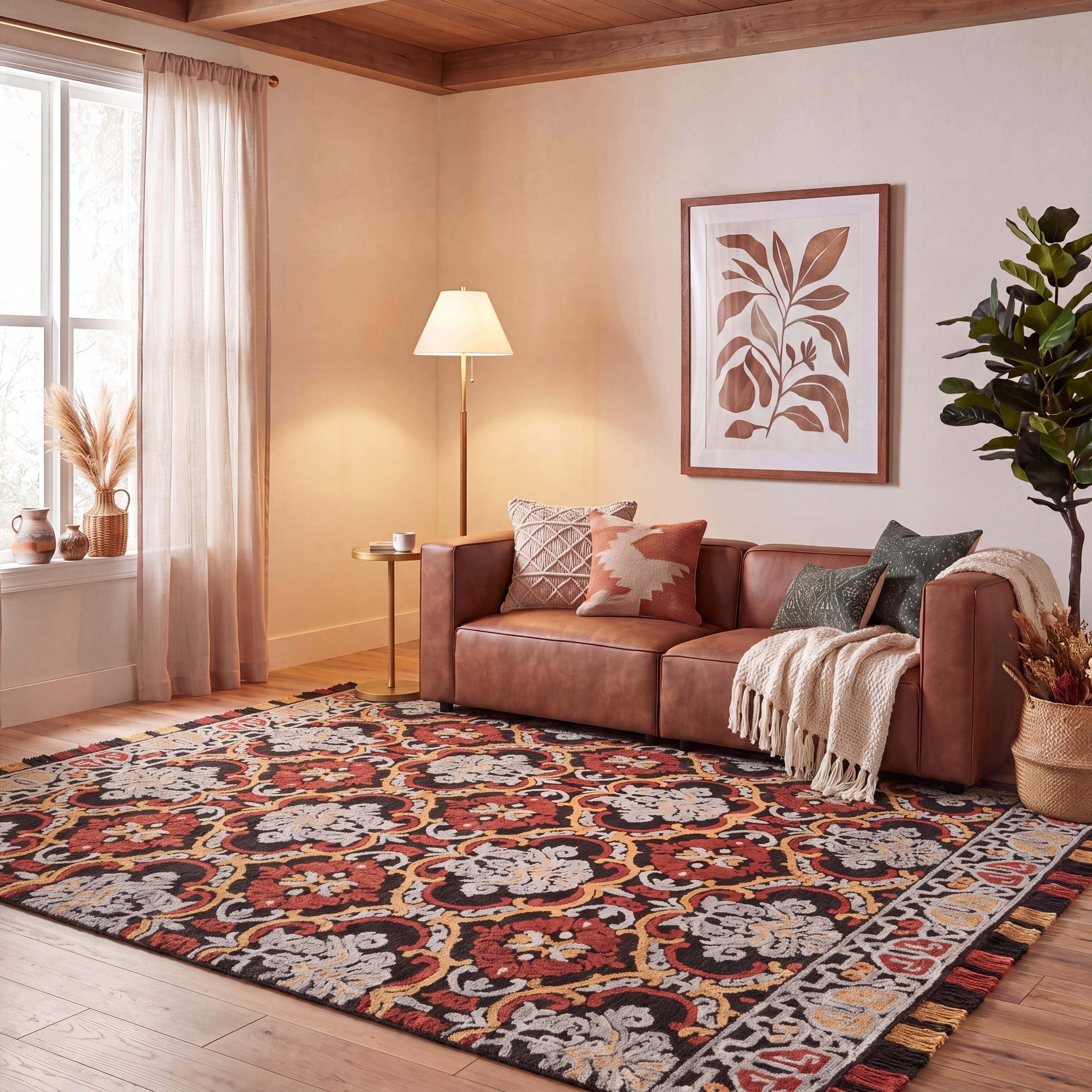 SAFAVIEH Handmade Blossom Porzia Floral Wool Rug