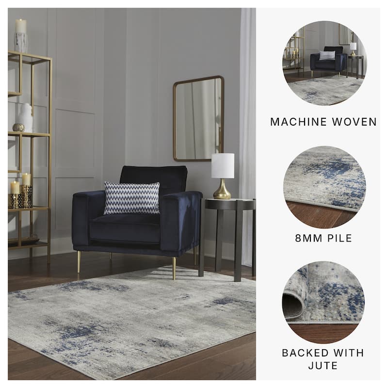 Wrenstow Multi Large Rug - 7'10"W x 10'3"D