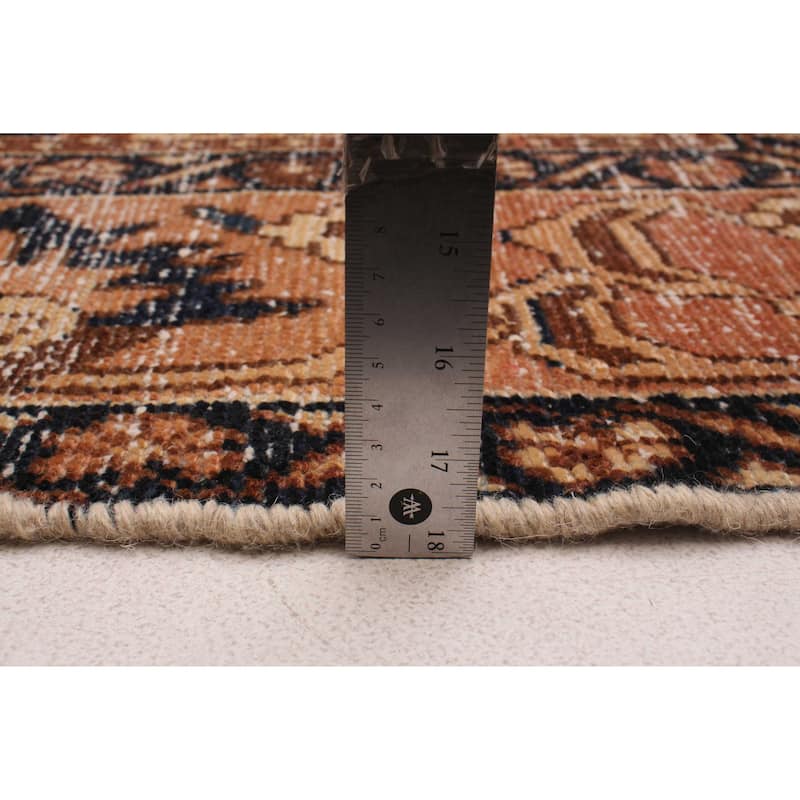 ECARPETGALLERY Hand-knotted Antalya Vintage Copper Wool Rug - 6'11 x 9'5