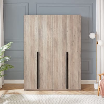 Manhattan Comfort Lee Modern 3.0 Freestanding Wardrobe Closet Armoire Set of 2