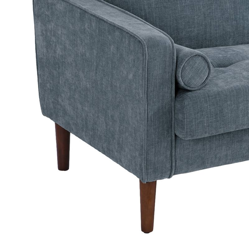 62.5'' W Corduroy Couch Upholstered Square Arm Sofa