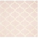preview thumbnail 12 of 130, SAFAVIEH Handmade Cambridge Luisa Moroccan Trellis Wool Rug 4' x 4' Square - Light Pink/Ivory