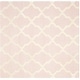 preview thumbnail 41 of 200, SAFAVIEH Handmade Cambridge Luisa Moroccan Trellis Wool Rug 6' Square - Light Pink/Ivory - Square