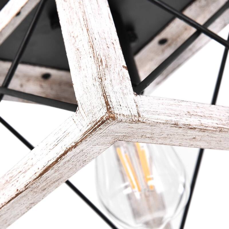 Farmhouse 1-light Geometric Flush Mount