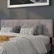 preview thumbnail 24 of 36, Quilted Tufted Upholstered Headboard Light Gray - King