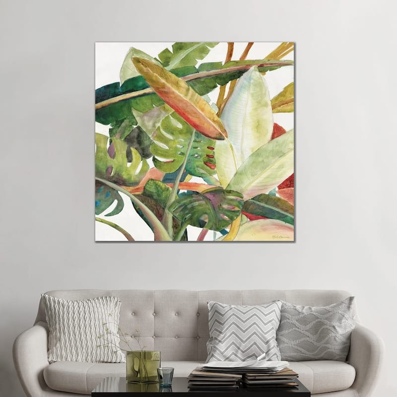 iCanvas "Tropical Lush Garden Square II" by Marie Elaine Cusson Canvas Print